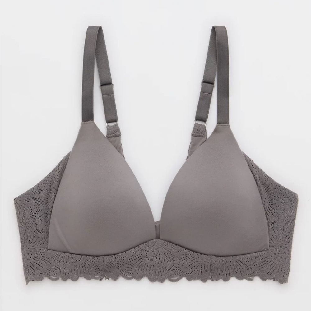 NWOT aerie Sunnie Bloom Lace Wireless Lightly Lined Bra - 38D
